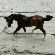 Breyer Horse Figure Dark Brown 1999 Retired Stallion Miniature 2&quot; - £8.92 GBP