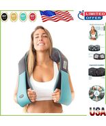 Relaxing Neck &amp; Back Shiatsu Massager - Electric Heat &amp; Travel-Friendly ... - $94.76 CAD