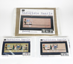 NEW Bent Creek &quot;Wintery Snowglobe Mantle&quot; Cross Stitch Kit Part 1-3 Comp... - $173.25