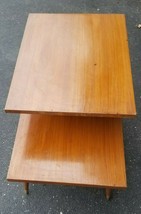 Vintage Mid Century Modern MCM Two Level End Table - £159.25 GBP