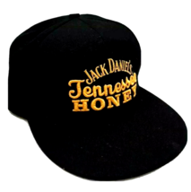 Jack Daniels Tennessee Honey Embroidered Black Snapback Adj Cap Hat Truc... - £18.56 GBP