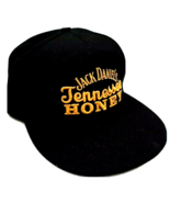 Jack Daniels Tennessee Honey Embroidered Black Snapback Adj Cap Hat Truc... - £18.73 GBP