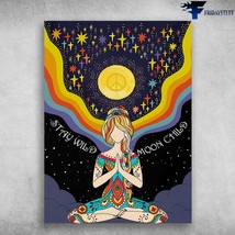 Yoga Poster Yoga Lover Stay Wild Moon Child - £12.86 GBP
