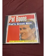 Pat Boone - Pat&#39;s Great Hits Music CD Compact Disc 1994 Vintage - $13.71 CAD