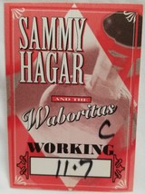 VAN HALEN / SAMMY HAGAR WABORITAS - ORIGINAL CLOTH TOUR CONCERT BACKSTAG... - $188.62 MXN