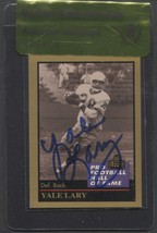 YALE LARY SIGNED 1991 ENOR HOF FOOTBALL CARD #84 DETROIT LIONS AUTO BECK... - $459.70 MXN