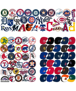 90 Pcs MLB Baseball Stickers 60 Baseball Logo 30 Cap Waterproof Vinyl St... - £12.18 GBP