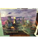 MINNEAPOLIS AT NIGHT SKYLINE GLOSSY POSTER PICTURE PHOTO 16x20 P R Siegr... - $39.99