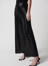 Joseph Ribkoff novelty knit wide leg pull-on pants 234239 in Black - size 6 - £50.93 GBP