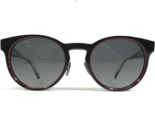OMEGA Sonnenbrille OM 0020-H 01D Schwarz Rot Rund Rahmen mit Blauer Linsen - $167.93