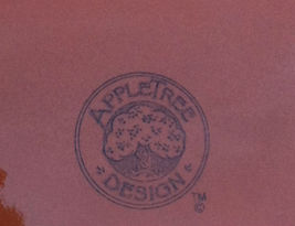 Appletree Designs tree bark and strawberries ceramic plate image 2