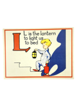Cavallini Letter L Framable Nursery Art 1930s Repro Alphabet Flash Card - $11.57