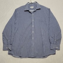 Tommy Bahama Men&#39;s Dress Shirt Size 17.5 34-35 Button Up Long Sleeve Blu... - £18.87 GBP