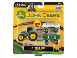 Ertl John Deere 3 Piece Tractor Set  #37290B NEW 2006 sealed - £8.32 GBP