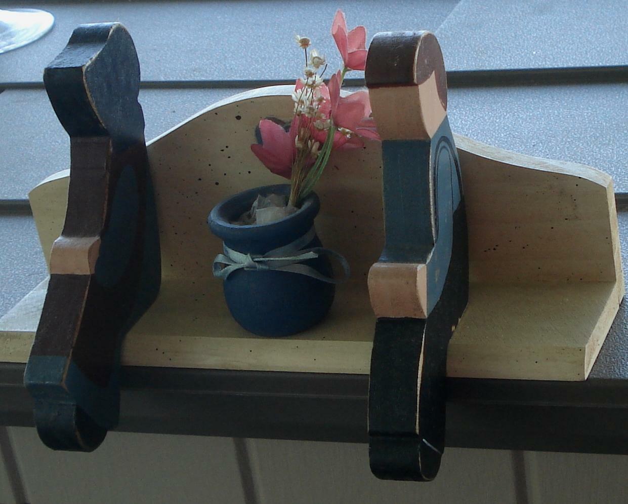 Nice Wooden Decorative Shelf, Hand Made, VERY CUTE - $4.94