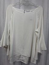 7 th Avenue New York &amp; Company Women&#39;s Blouse Ivory Size XL NWT - £18.21 GBP