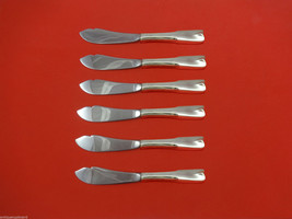 Colonial Theme by Lunt Sterling Silver Trout Knife Set 6pc HHWS Custom Made - £328.72 GBP