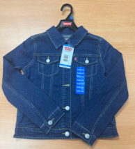 Levi&#39;s Girls Denim Button Closure Pockets Comfortable Stretch Jacket L (... - $16.63