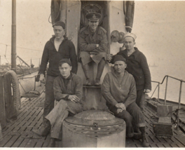 WWI Submarine Crew British Royal Navy Real Photo Postcard - $75.00