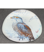 Vintage Domed Glass Paper Weight/Paperweight Hawk Background 3&quot; Round - $14.84