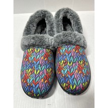 Skechers Bobs Women&#39;s Too Cozy Love Renegade Black/Multi Slippers Size 10 - $53.90 CAD