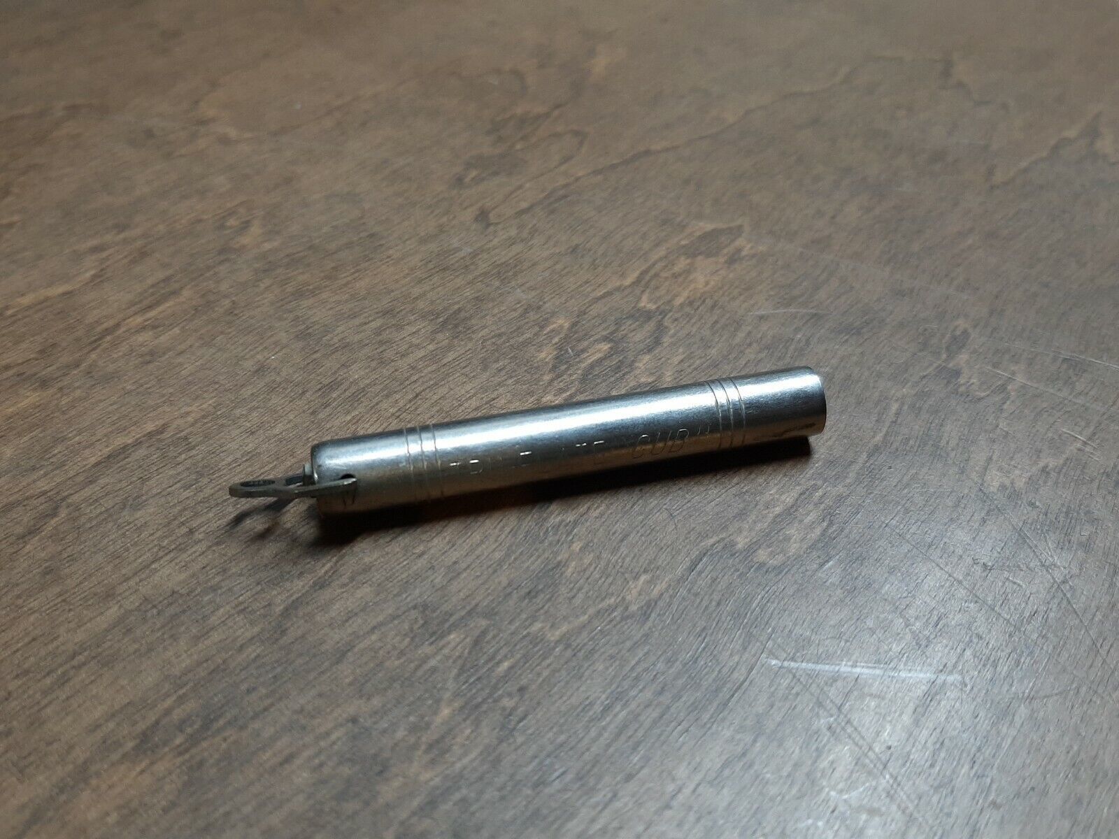 VINTAGE Auto Car Truck TIRE AIR GAUGE TRU-FLATE CUB &quot;704&quot; DRUGE BROS. OA... - $6.79