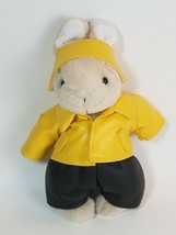 Royal Doulton Bunnykins Rainy Day Yellow Rain Jacket Plush 9&quot; Rare - £13.41 GBP