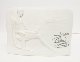 Lladro Collectors Society White Plaque Don Quixote Signed Vintage ‘85 - £47.05 GBP