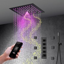 Cascada Luxury 12&quot; Music LED shower system with built-in Bluetooth Speakers, 4 f - £1,168.24 GBP+