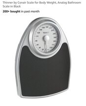 Thinner Analog Body Weight Scale Extra Large Dial 330 Lb Capacity Comfor... - $19.68
