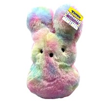 Peeps Easter Bunny Tie Dye Multicolor Just Born Animal Adventure 14&quot; Plush Rabbi - £23.87 GBP