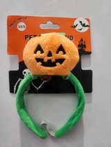 Fang-tastic XS/S Halloween Costume Accessory Pet Jack O Lantern Pumpkin Head - £6.73 GBP