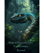 Magical Anaconda Djinn Transformative Spiritual Renewal Growth Wisdom - $140.00