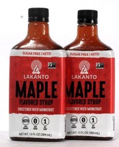2 Ct Lakanto 13 Oz Sugar Free Maple Flavored Syrup Sweetened With Monkfruit - £28.31 GBP