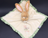 Guess How Much I Love You Bunny Lovey Satin Trim Security Blanket Soother - $14.99