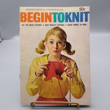 Vintage Begin to Knit 1960s Star Book 201, Pattern Booklet for Basic and... - $19.35