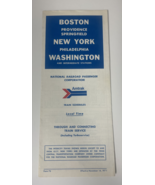 Amtrak Boston New York &amp; Washington Timetable 1971 - £7.80 GBP