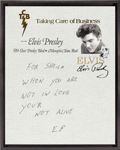 Elvis Presley Rare vintage 16X20  letter to Saeila on Canvas   framed. - $11,897.06 MXN