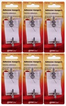 6~ Anchorwire 1-1/2 Lb Steel Single Adhesive Wall Hanger Hook 5Pk 121148 - £35.31 GBP