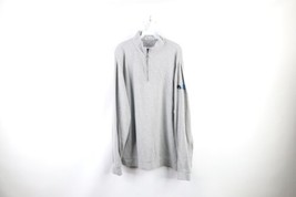 Peter Millar Mens Size 2XL XXL Crown Comfort Half Zip Pullover Sweater Gray - £31.27 GBP