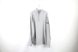 Peter Millar Mens Size 2XL XXL Crown Comfort Half Zip Pullover Sweater Gray - $39.55