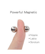 3 Pairs of Powerful Magnetic Orbs Nipple Magnetic Clamps Clitoris Labia SM Toy - $17.55