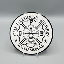 Old Firehouse Brewery Logo Williamsburg Ohio 4.75&quot; Round Sticker - £5.34 GBP