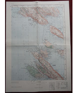 1956 Military Topographic Map Rab Krk Goli Otok Adriatic Croatia Yugoslavia - £24.51 GBP