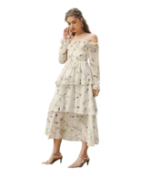 White poly rayon new trendy western frock for woman - £37.45 GBP