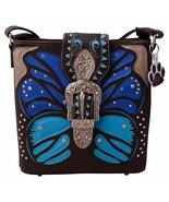 HW Collection Butterfly Handbag Concealed Carry Purse Crossbody Country - £23.39 GBP
