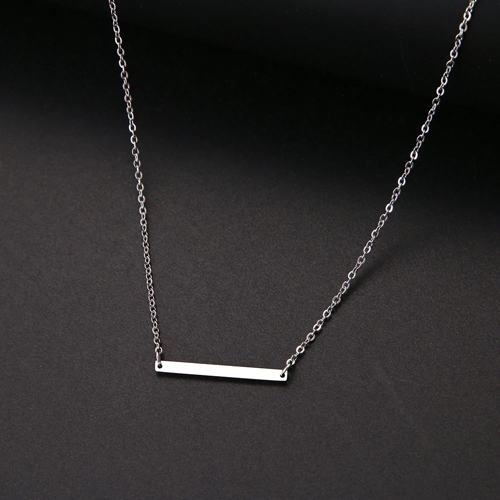 Sporting DOTIFI For Women Aklaces Simple Cross Bar Pendant Stainless Steel Aklac - £23.89 GBP