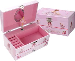 Taopu Sweet Musical Jewelry Box With Pullout Drawer And Dancing Ballerina Girl - £27.25 GBP