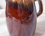 HULL USA PITCHER Brown Drip Glaze Pottery Small 4.5” Cream Milk Creme OV... - $14.73