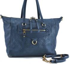 Auth Louis Vuitton Monogram Empreinte Lumineuse PM Tote Bag Blue - £1,477.68 GBP